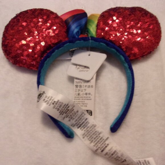 Disney Minnie Ear Headband - EPCOT 40th Anniversary Sequin New - Picture 2 of 2